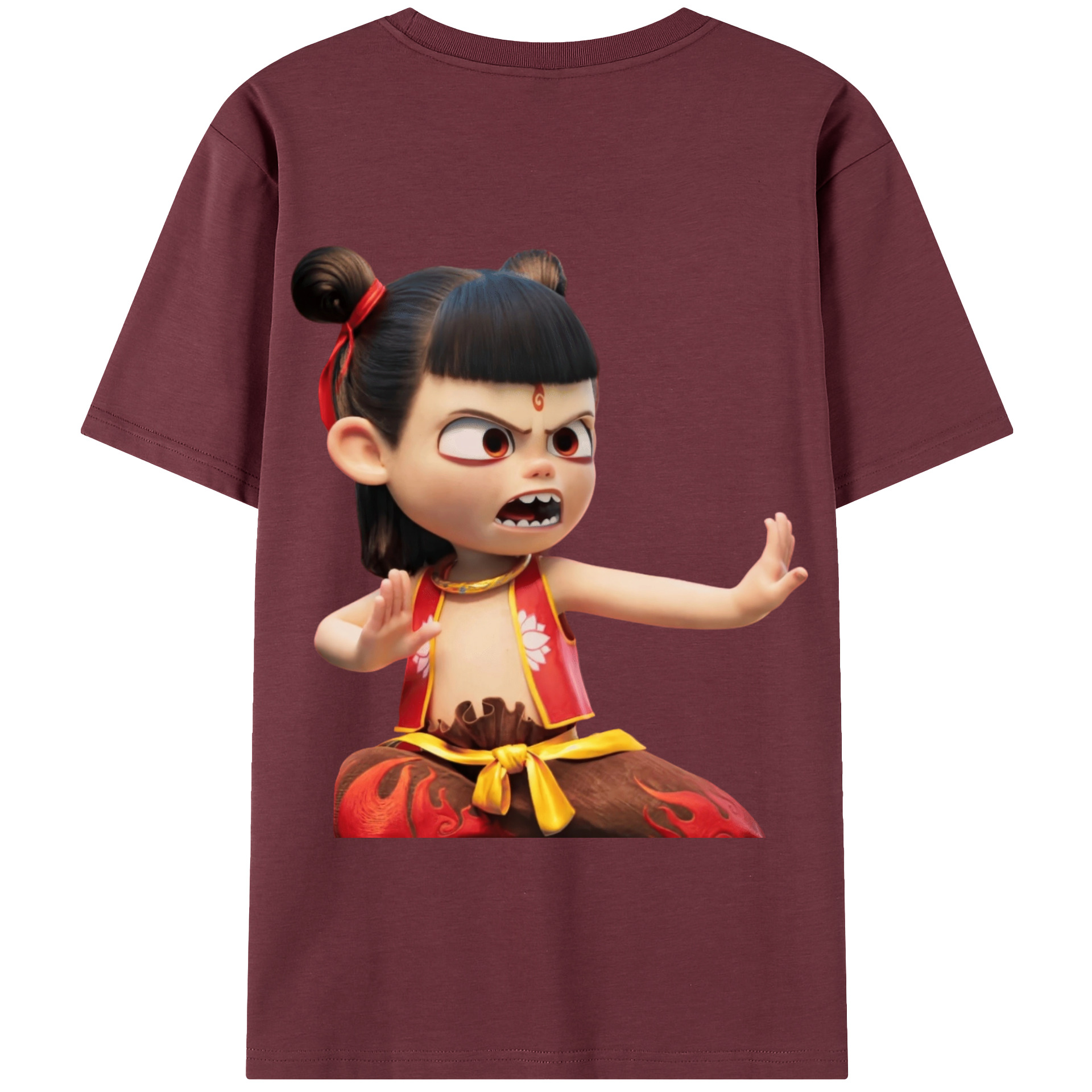 Ne Zha 2 ナタ 魔童の大暴れ 綿100％半袖Tシャツ（背面プリント）